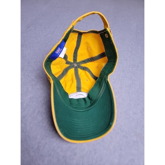 Reebok Green Bay Packers Hat Strapback NFL On Field Yellow Embroidered Cotton - Picture 7 of 11